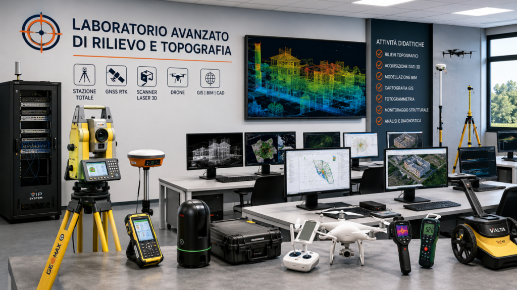 Uno dei nostri fiori all'occhiello: Laboratorio Avanzato di Rilievo e Topografia